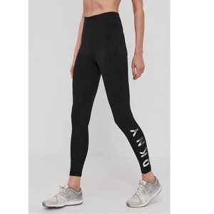 DKNY Sport High-Rise Logo Workout Full Length Leggings